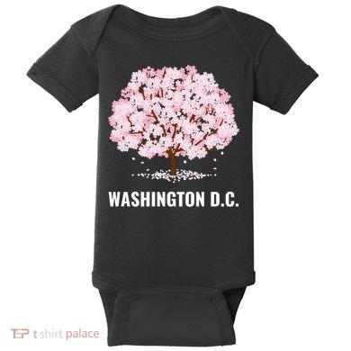 Washington Dc Cherry Blossom Tree Bloom Festival Gift Baby Bodysuit
