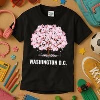 Washington Dc Cherry Blossom Tree Bloom Festival Gift Kids T-Shirt thumb 3