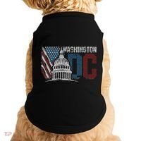 Washington Dc Capitol Hill Usa Flag Souvenir Doggie Tank thumb 0