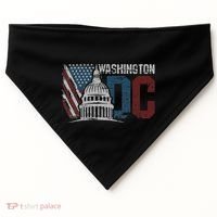 Washington Dc Capitol Hill Usa Flag Souvenir USA-Made Doggie Bandana thumb 0