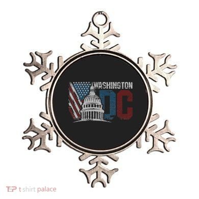 Washington Dc Capitol Hill Usa Flag Souvenir Ornament