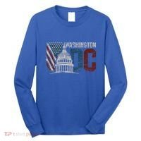 Washington Dc Capitol Hill Usa Flag Souvenir Long Sleeve Shirt thumb 0