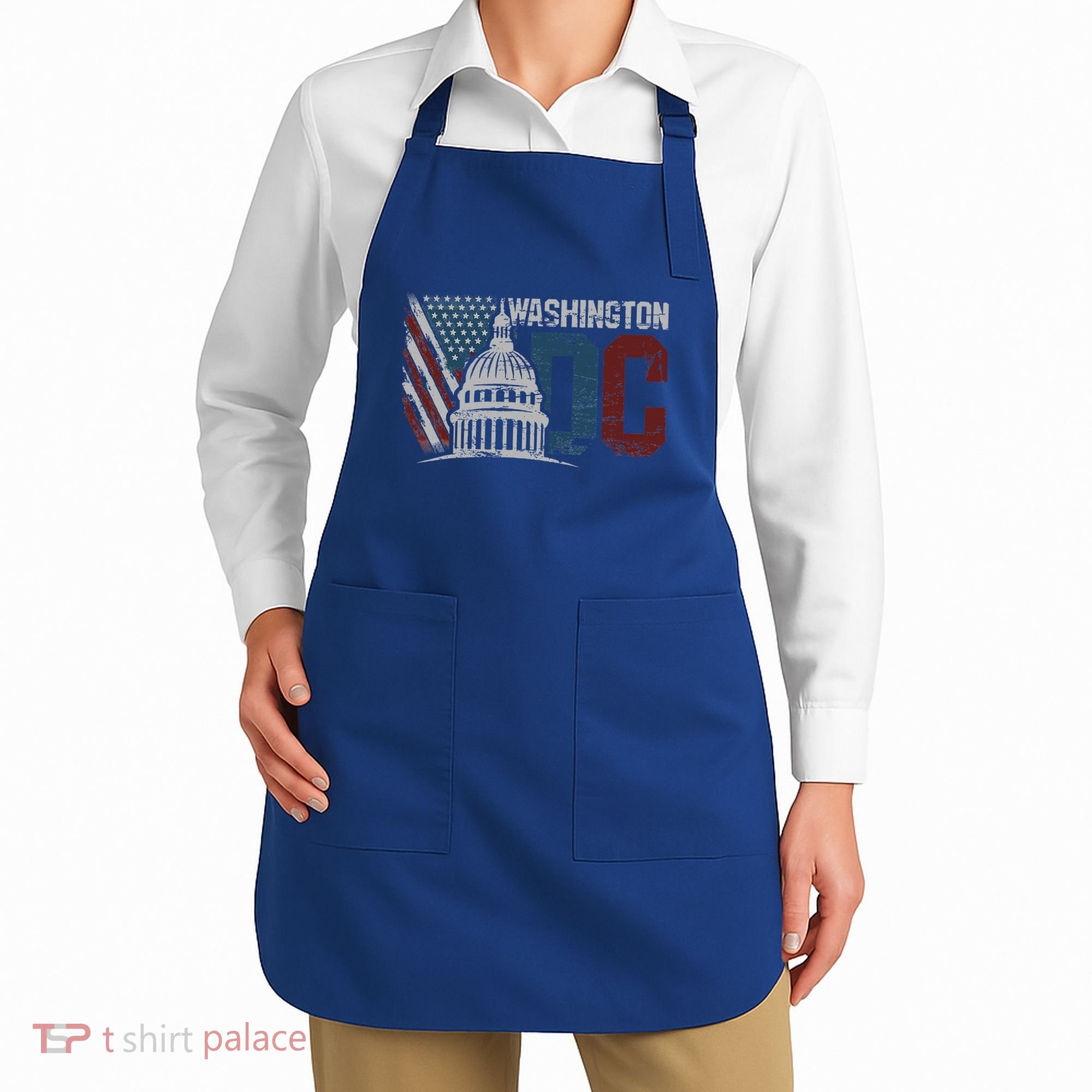 Washington Dc Capitol Hill Usa Flag Souvenir Apron