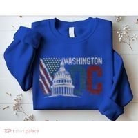 Washington Dc Capitol Hill Usa Flag Souvenir Sweatshirt thumb 2