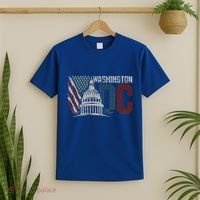 Washington Dc Capitol Hill Usa Flag Souvenir T-Shirt thumb 2