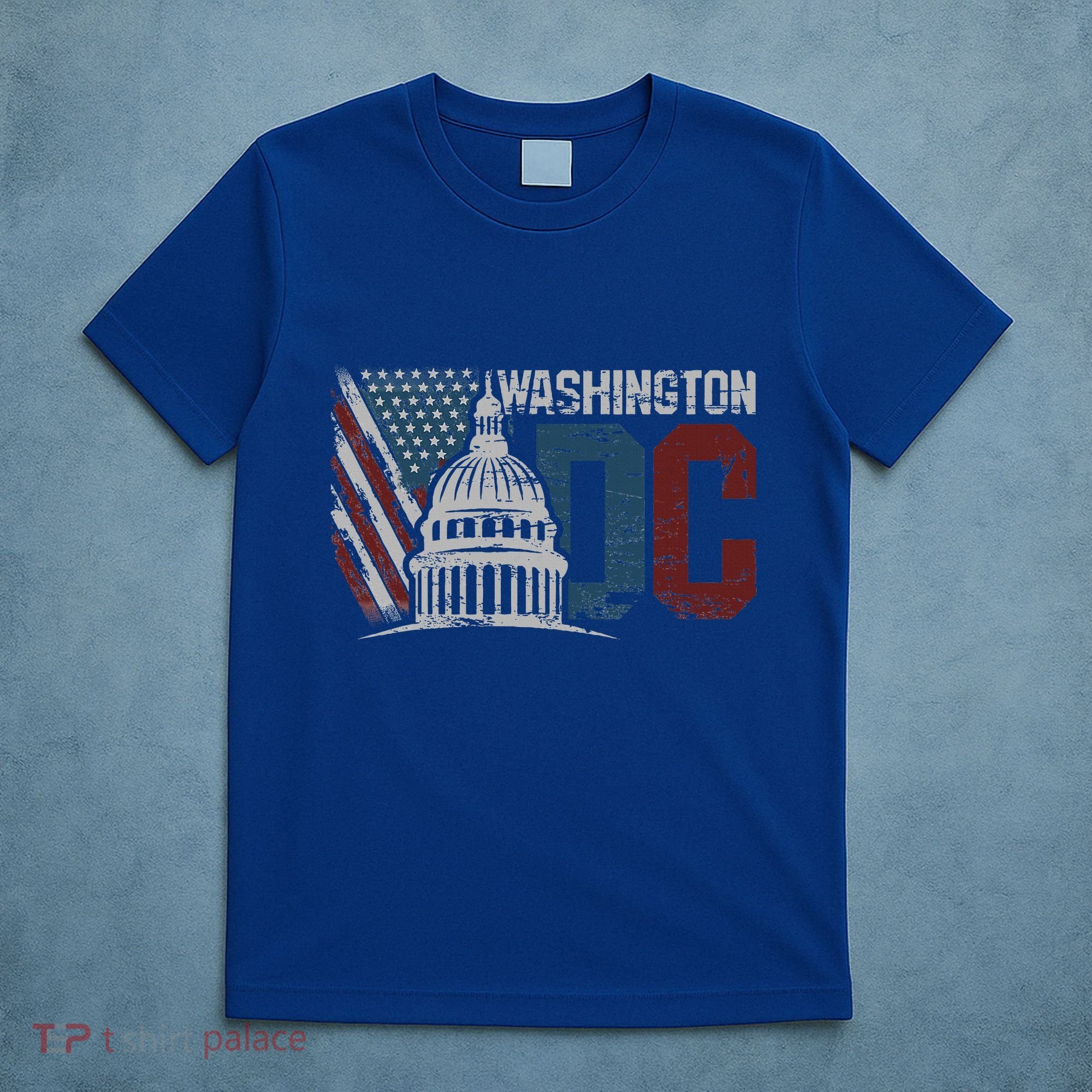 Washington Dc Capitol Hill Usa Flag Souvenir T-Shirt