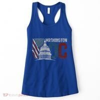 Washington Dc Capitol Hill Usa Flag Souvenir Women's Tank Top thumb 0