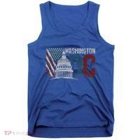 Washington Dc Capitol Hill Usa Flag Souvenir Tank Top thumb 0