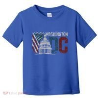 Washington Dc Capitol Hill Usa Flag Souvenir Toddler T-Shirt thumb 0