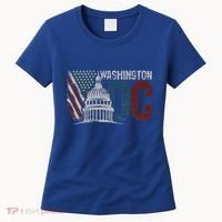 Washington Dc Capitol Hill Usa Flag Souvenir Women's T-Shirt thumb 0