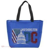 Washington Dc Capitol Hill Usa Flag Souvenir Tote Bag thumb 0