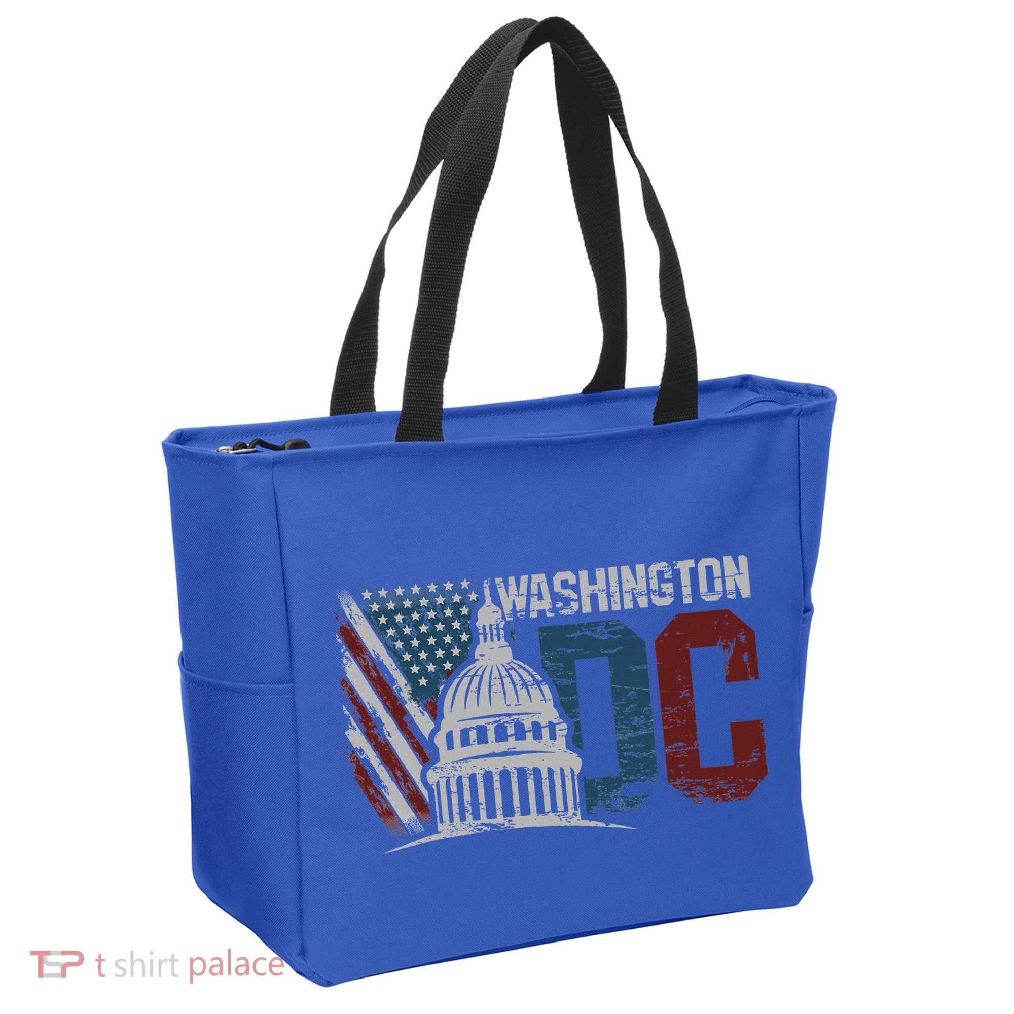 Washington Dc Capitol Hill Usa Flag Souvenir Tote Bag