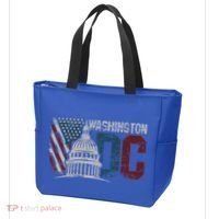 Washington Dc Capitol Hill Usa Flag Souvenir Tote Bag thumb 3