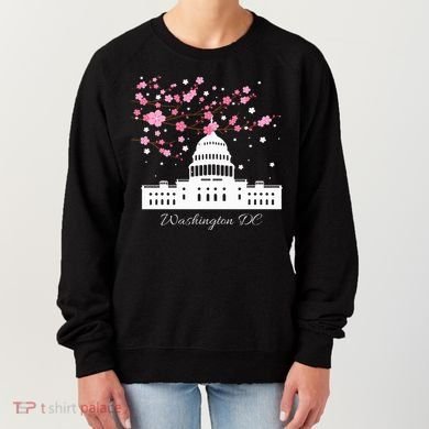 Washington Dc Capitol Building Cherry Blossoms Women's Sweatshirt
