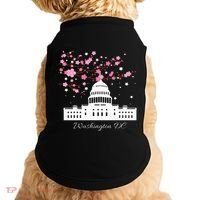 Washington Dc Capitol Building Cherry Blossoms Doggie Tank thumb 0