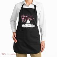 Washington Dc Capitol Building Cherry Blossoms Apron thumb 2