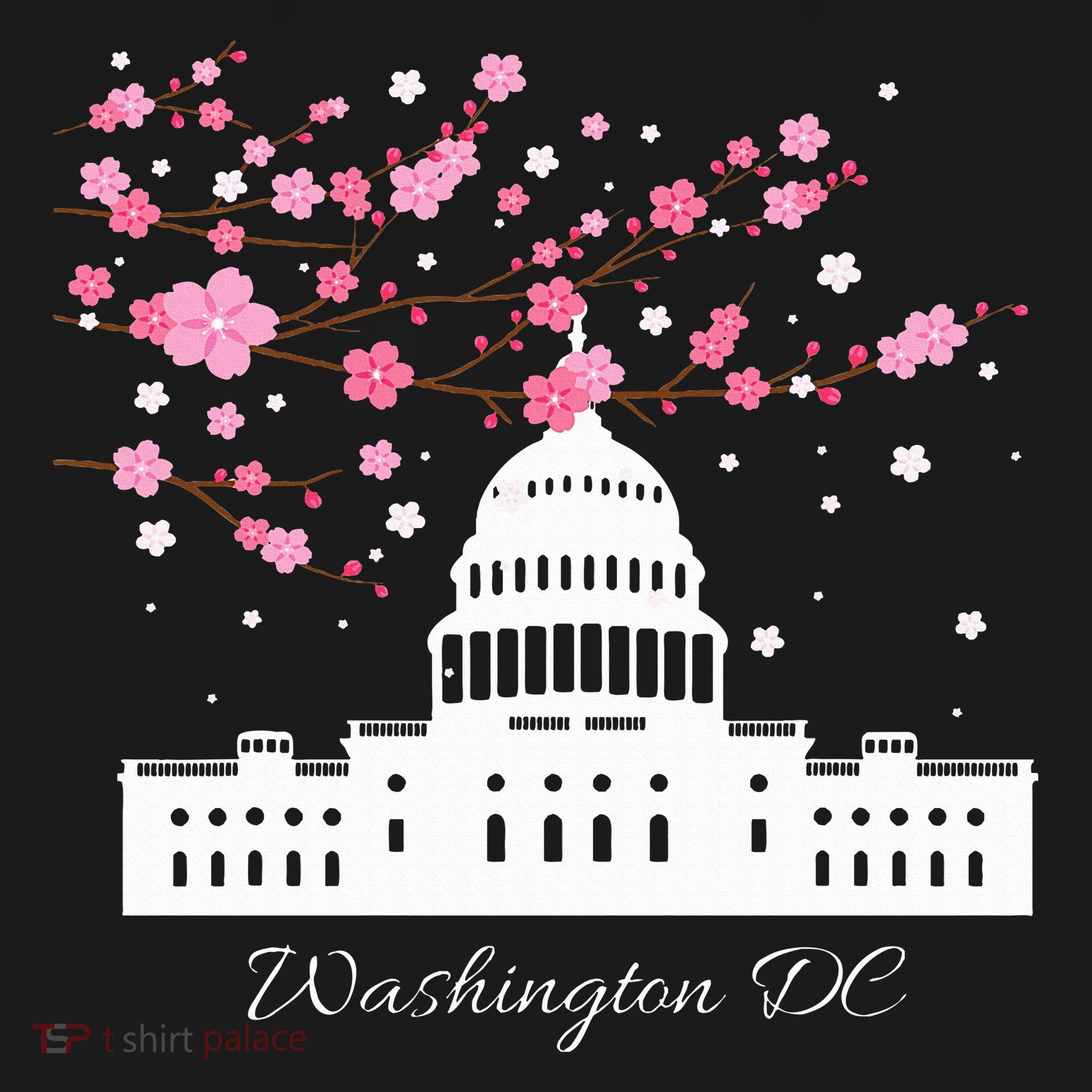 Washington Dc Capitol Building Cherry Blossoms Apron
