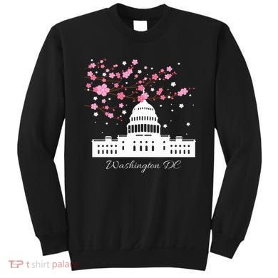 Washington Dc Capitol Building Cherry Blossoms Sweatshirt