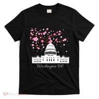 Washington Dc Capitol Building Cherry Blossoms T-Shirt thumb 0
