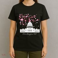 Washington Dc Capitol Building Cherry Blossoms T-Shirt thumb 4
