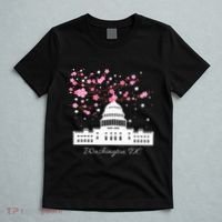 Washington Dc Capitol Building Cherry Blossoms T-Shirt thumb 5