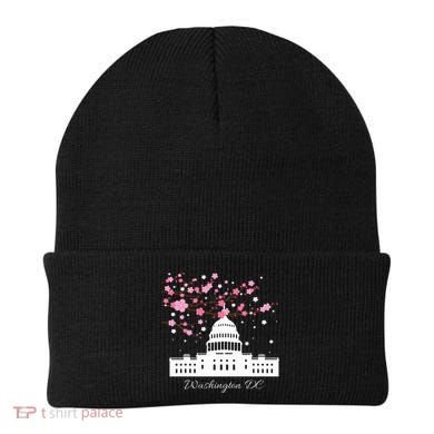 Washington Dc Capitol Building Cherry Blossoms Beanie