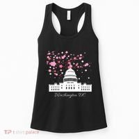Washington Dc Capitol Building Cherry Blossoms Women's Tank Top thumb 0