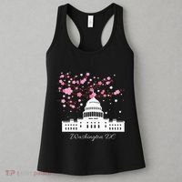 Washington Dc Capitol Building Cherry Blossoms Women's Tank Top thumb 3