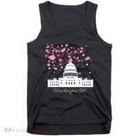 Washington Dc Capitol Building Cherry Blossoms Tank Top thumb 0
