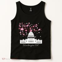 Washington Dc Capitol Building Cherry Blossoms Tank Top thumb 2