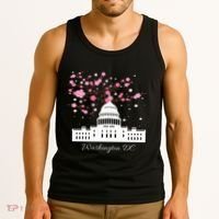 Washington Dc Capitol Building Cherry Blossoms Tank Top thumb 3