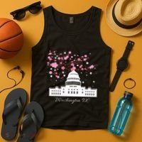 Washington Dc Capitol Building Cherry Blossoms Tank Top thumb 4