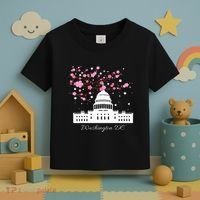 Washington Dc Capitol Building Cherry Blossoms Toddler T-Shirt thumb 3