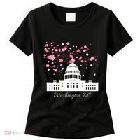 Washington Dc Capitol Building Cherry Blossoms Women's T-Shirt thumb 0