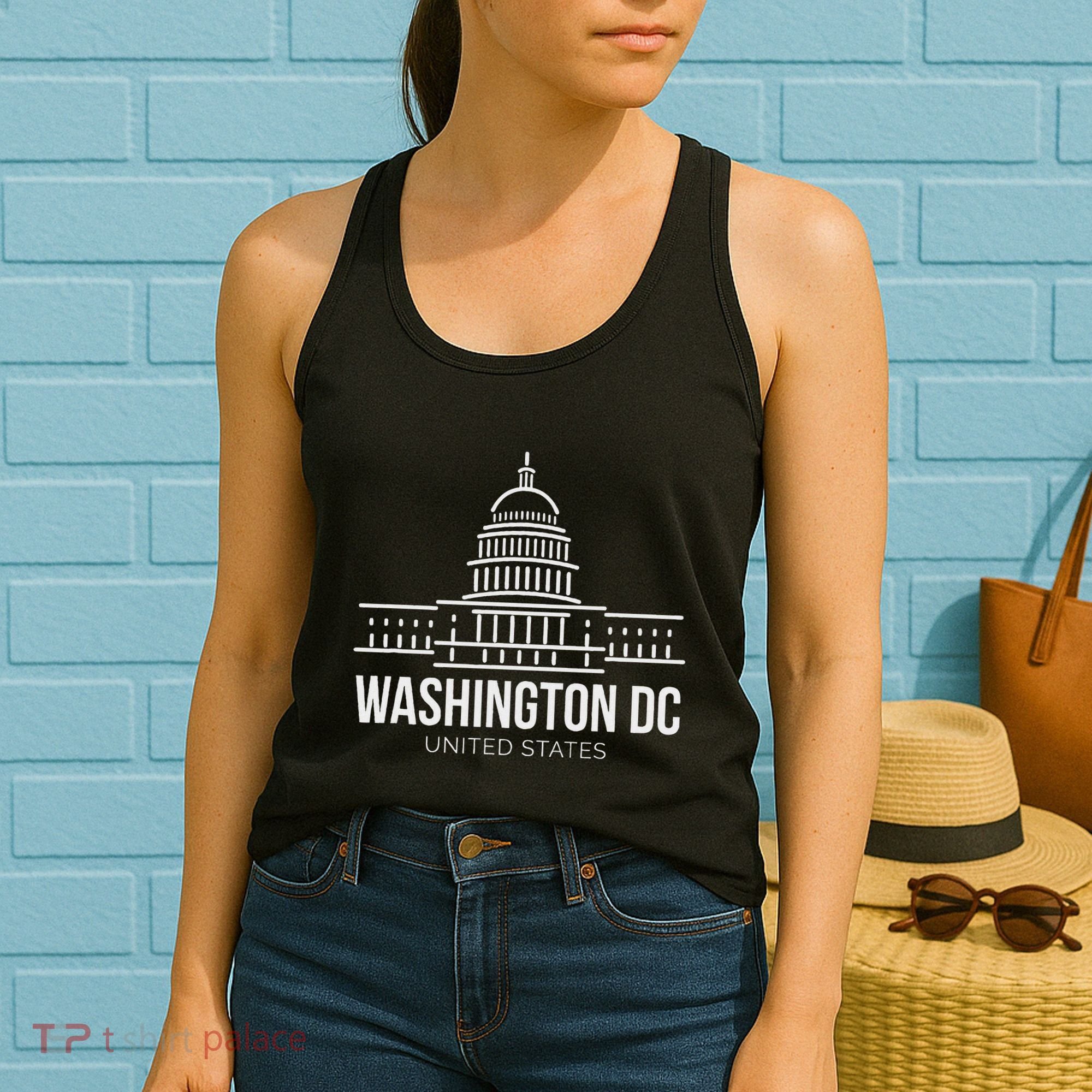 Washington Dc Capitol Hill Usa City Landmark Women's Tank Top