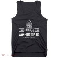 Washington Dc Capitol Hill Usa City Landmark Tank Top thumb 0