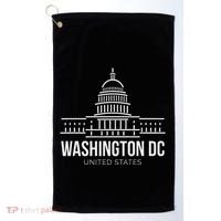 Washington Dc Capitol Hill Usa City Landmark Golf Towel thumb 0