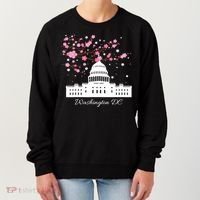 Washington DC Capitol Building Cherry Blossoms TShirt Women's Sweatshirt thumb 0
