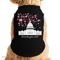 Washington DC Capitol Building Cherry Blossoms TShirt Doggie Tank thumb 0