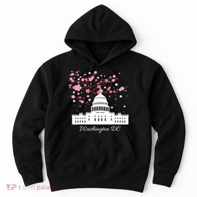 Washington DC Capitol Building Cherry Blossoms TShirt Hoodie