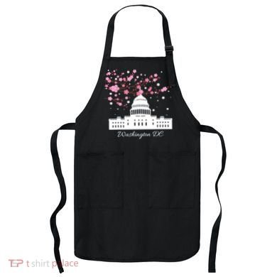 Washington DC Capitol Building Cherry Blossoms TShirt Apron