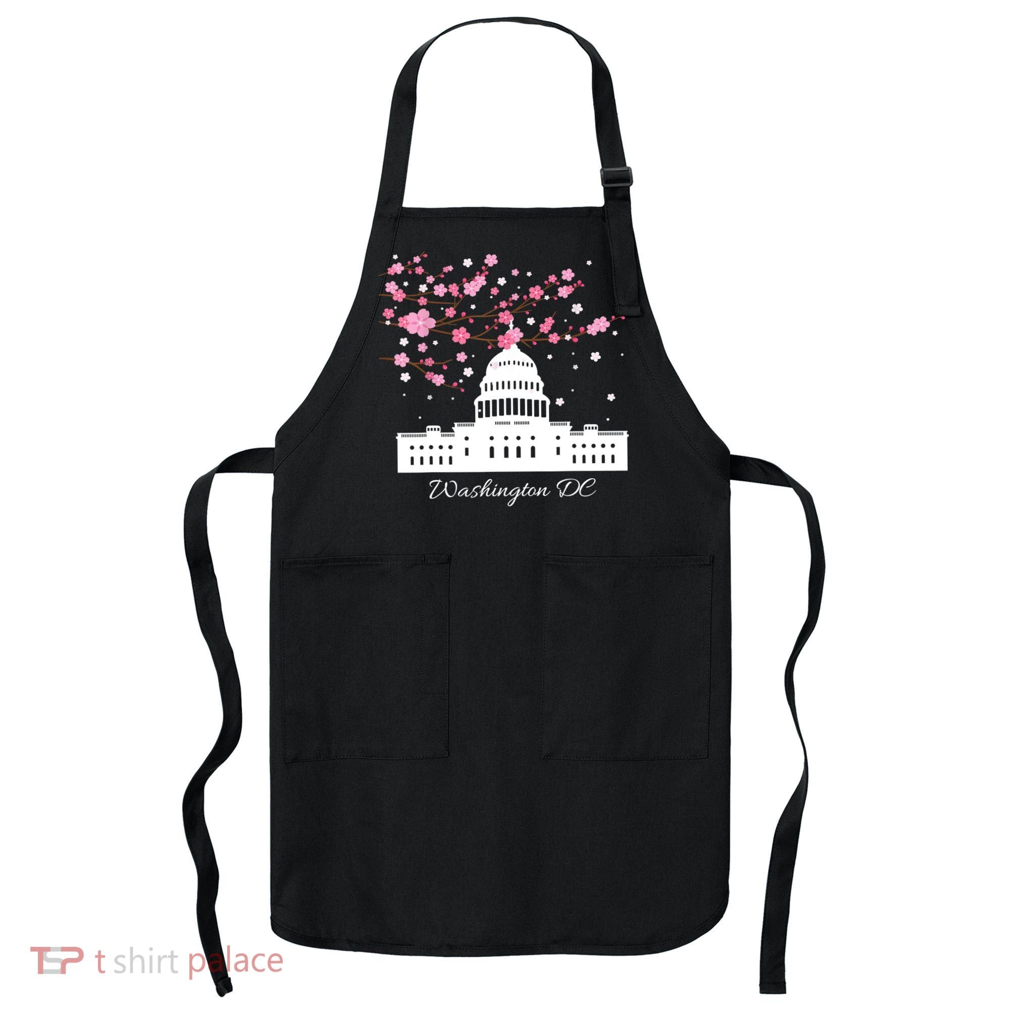 Washington DC Capitol Building Cherry Blossoms TShirt Apron