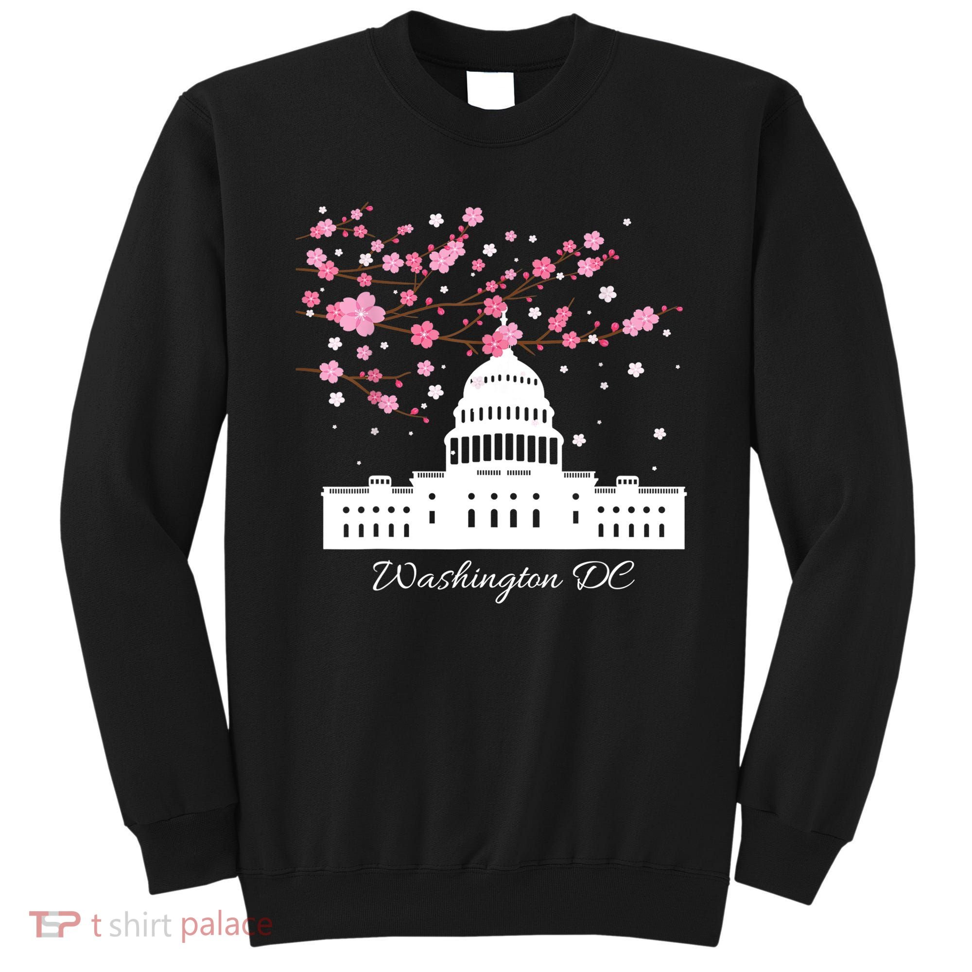 Washington DC Capitol Building Cherry Blossoms TShirt Sweatshirt