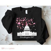 Washington DC Capitol Building Cherry Blossoms TShirt Sweatshirt thumb 2