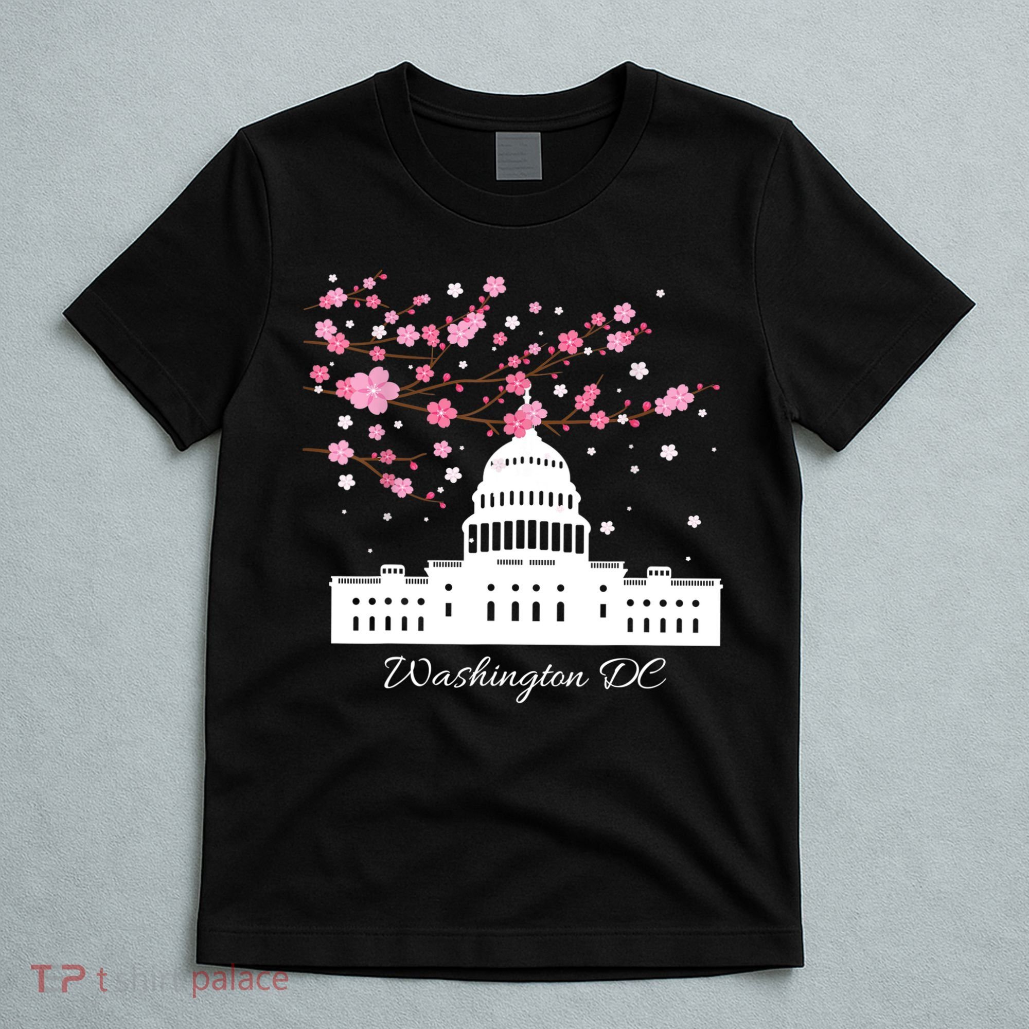 Washington DC Capitol Building Cherry Blossoms TShirt T-Shirt