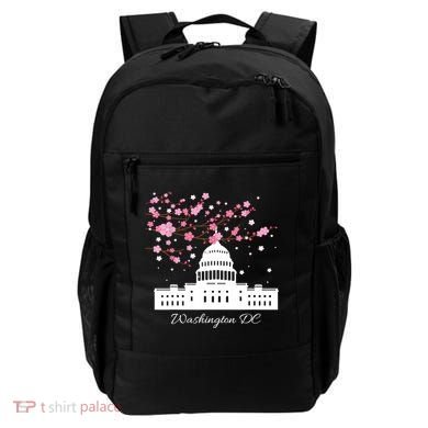 Washington DC Capitol Building Cherry Blossoms TShirt Backpack