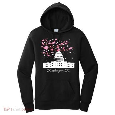 Washington DC Capitol Building Cherry Blossoms TShirt Women's Hoodie