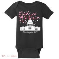 Washington DC Capitol Building Cherry Blossoms TShirt Baby Bodysuit thumb 0