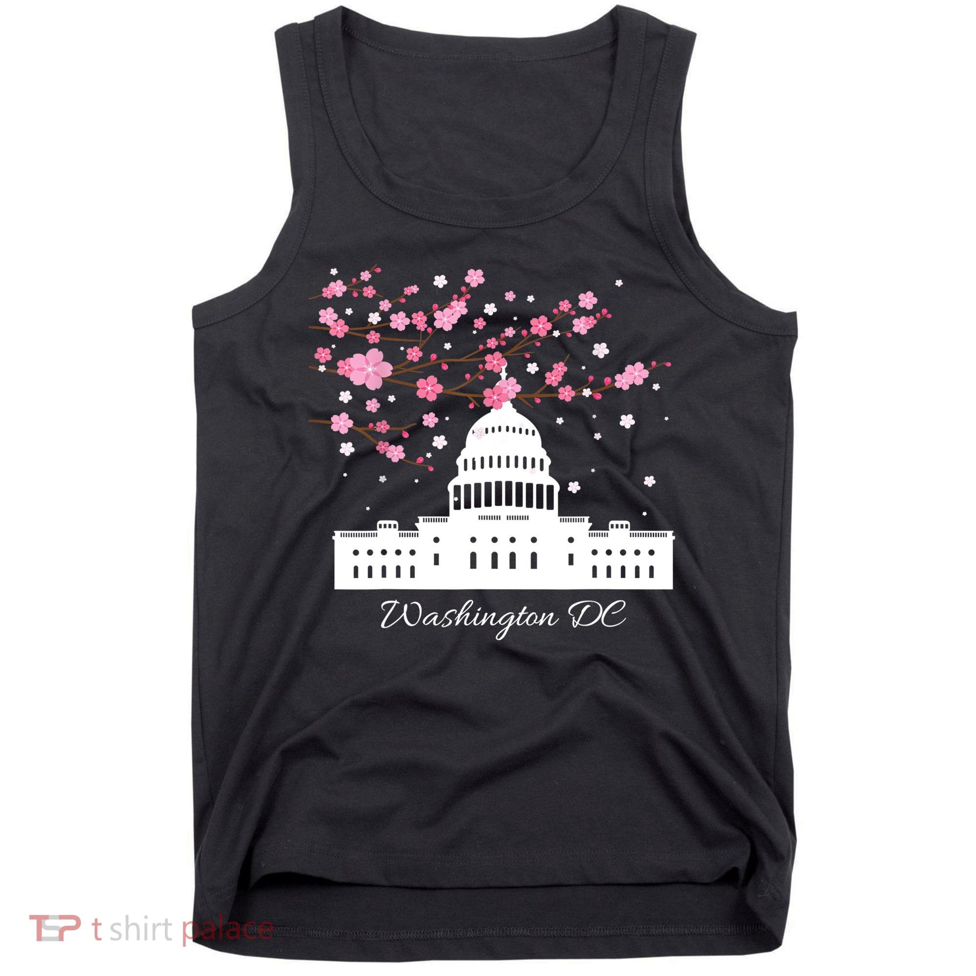 Washington DC Capitol Building Cherry Blossoms TShirt Tank Top
