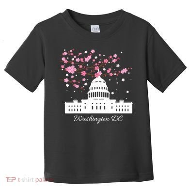 Washington DC Capitol Building Cherry Blossoms TShirt Toddler T-Shirt
